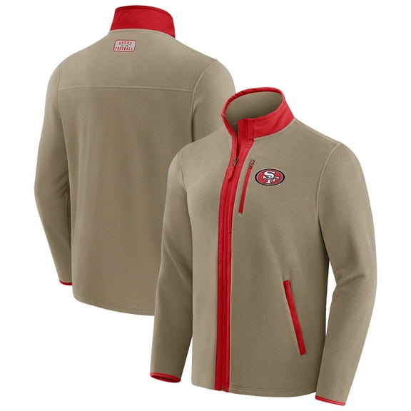 Men's NFL x Darius Rucker Collection by Fanatics Tan San Francisco 49ers Heavyweight Polar Fleece Full-Zip Jacket
