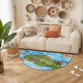 Summer Island Half Round Diatomaceous Earth Doormat, 18