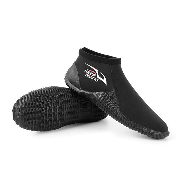 Guardoinrt KEEP DIVING Dive Shoes for Adults 4MM Wading Wear-resistant Booties with Rubber Sole Foot Protection Equipment M 39-40