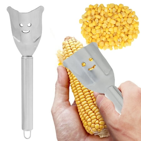 - 2 Pack Cobble Creek Stainless Steel Corn Zipper Multifunctional Kernel Stripping Tool Corn Peeler Vegetable Slicer