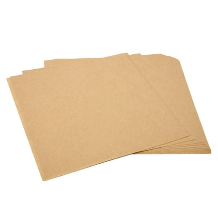

500pcs Fried Food Kraft Paper Snack Liners Disposable Oil Absorption Paper for French Fries Pizza