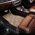 thumbnail image 6 of Zufioo Cactus Alpaca Print Car Floor Mats Four-piece Set, Car Interior Accessories - Corrosion-resistant, Non-Slip, Suitable for Cars, Trucks, Vans, 6 of 7