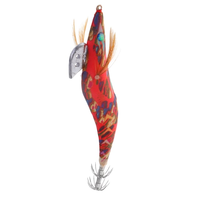 Señuelo biónico Sunnimix con diseño de simulación artificial anzuelo de calamar Rayas rojas 15cm