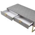 thumbnail image 5 of Nicole Miller Jaheim Faux Shagreen Coffee Table with 2 Drawers, Grey/Gold, 5 of 8