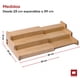 thumbnail image 2 of Organizador de alacena Ultrachef 3 NIVELES 100% MADERA de bambú, 2 of 9