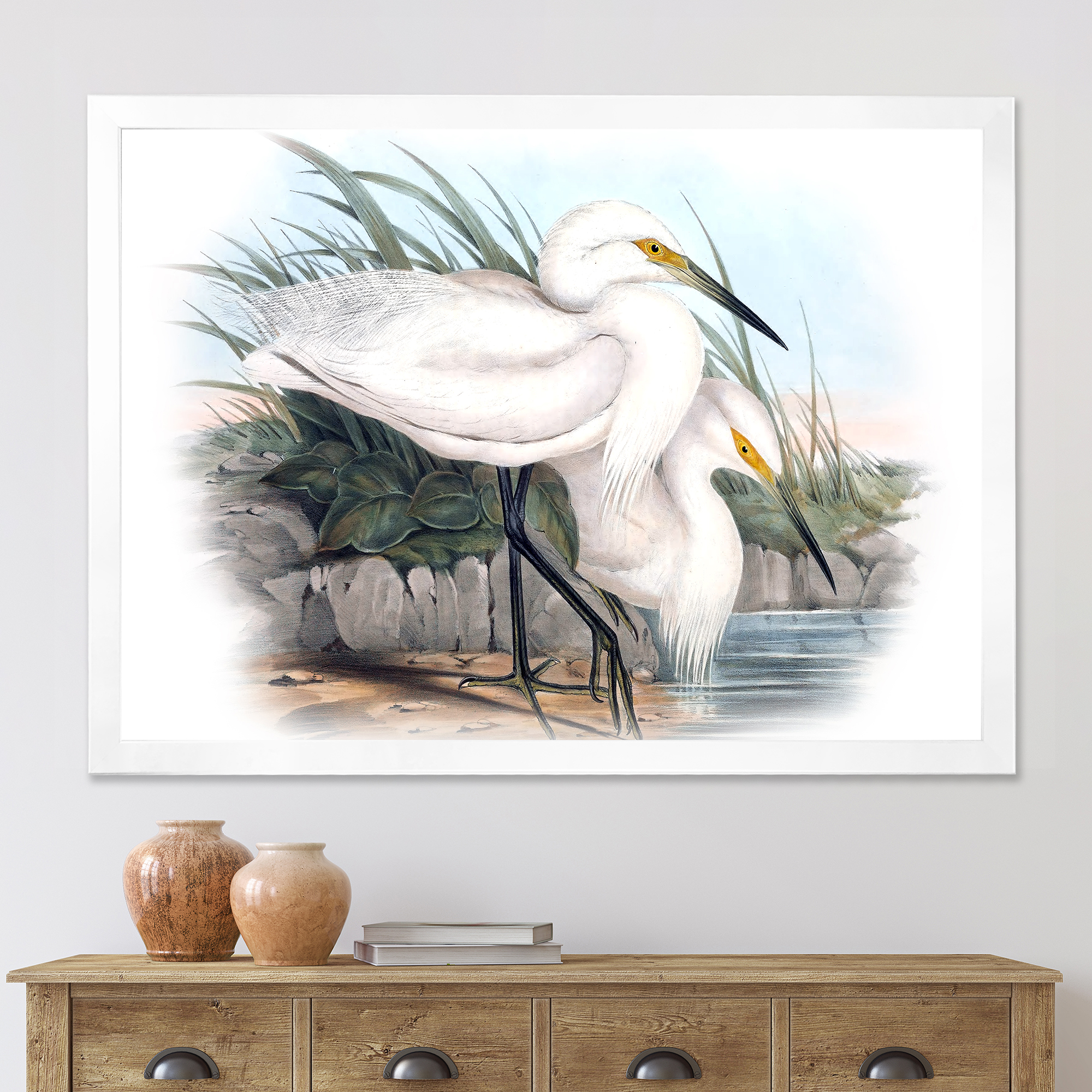 Designart 'Ancient Bird Life I' Traditional Framed Art Print