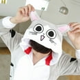 thumbnail image 3 of Women Cat Onesies Hooded Sleepwear Unisex Men Pajamas Winter Animal Pajamas One Piece Halloween Xmas Cosplay Costumes Homewear, 3 of 6
