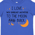 thumbnail image 4 of Inktastic I Love My Great Auntie To The Moon and Back Boys or Girls Toddler T-Shirt, 4 of 5