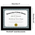 thumbnail image 4 of Americanflat 8.5x11 Diploma Frame with Shatter-Resistant Glass Document Frames Legacy Collection Wall - Black, 4 of 7