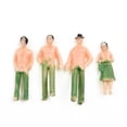 thumbnail image 2 of MYG 25/100Pcs 1:75 Scale Railway Train Mixed Painted People Figures Model DIY Cafts, 2 of 9