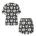 thumbnail image 5 of Kdxio Husky Print Pajamas Sets for Women Short-Sleeved Pjs with Lounge Shorts Two Piece Sleepwear S-4XL, 5 of 9