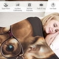 thumbnail image 3 of Orinice Chihuahua Blanket for Girls, Boys Flannel Blankets - Soft Fuzzy Plush Throws Gift - Brown Funny Throw Blanket for Couch, Sofa 60x80in, 3 of 6
