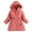 Watermelon Red, variant on SGMVNU Girls Winter Coat Heavyweight Kids Snow Puffer Jacket Hooded Warm Parka Coats with Elastic Waist Belt and Pockets(Size 5-6 Years,Red)