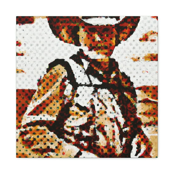 Cows in Pointillism - Canvas