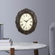 thumbnail image 5 of Reloj de pared grande de cristal decorativo, relojes de pared españoles, silenciosos, de cuarzo. Cobre negro, 5 of 8