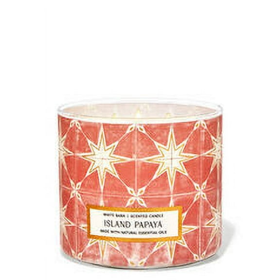 ISLAND PAPAYA 3-Wick Candle 14.5 oz / 411 g New