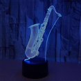thumbnail image 4 of XYC Saxophone Night Lights for Kids, 3D LED Illusion Lamp 16 Colors Changing Nightlight with USB Powered, Touch & Remote Control Birthday Gift for Kid, 4 of 5