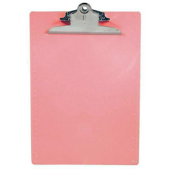 1pack Saunders 21800 8-1/2" x 11" Plastic Clipboard 1", Pink