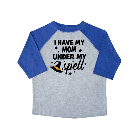 

Inktastic I Have My Mom Under My Spell with Cute Witch Hat Gift Toddler Boy or Toddler Girl T-Shirt