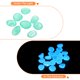 thumbnail image 4 of Uxcell 200 Pack Rocas Brillantes 0.51''-0.67'' Piedras Brillantes en la Oscuridad Decoración DIY Decorativa Verde Claro, 4 of 7