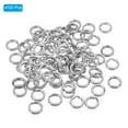 thumbnail image 3 of Unique Bargains , 0.57 x 0.39' Fishing Split Rings Fishing Swivel Stainless Steel Rings with Double Flattened Connectors,100 PACK, 3 of 6