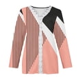 thumbnail image 5 of Dyegold Casual Long Sleeve Tops For Women Fashion Fall 2023 V Neck Lace Trim Sexy Blouses Floral Printed Shirts Loose Tshirt, 5 of 5
