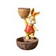 thumbnail image 5 of Divertida estatua de conejo, , decoraciones, manualidades, escultura, bonsái, , estatuilla, escultura de Animal para decoración de patio, Naranja Sunnimix Macetas de bonsái, 5 of 8