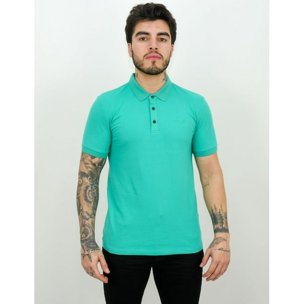 Playera Lisa Barabas Tipo Polo Corte Slim Fit