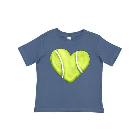 

Inktastic Tennis Ball in Heart Gift Baby Boy or Baby Girl T-Shirt