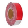 thumbnail image 1 of Cinta Reflectante Unique Bargains 157.48ft x 1.97" Cinta Adhesiva de Advertencia Argyle para Exteriores Reflector para Coches Camiones PET Rojo, Blanco 1 Pc, 1 of 1