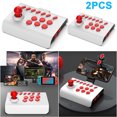 thumbnail image 1 of Gamepad Portátil 3 Modos Conexión Joystick para Juegos para PS4/PS3/PC (blanco + Rojo), 1 of 8