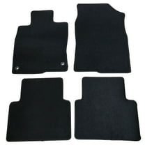 Ikon Motorsports Compatible with 16-21 Honda Civic 4DR Sedan & Hatchback OE Factory Style Black Nylon Carpet Car Floor Mats Front Rear 4pcs 2016 2017 2018 2019 2020