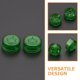 thumbnail image 4 of FENGGUIQU 2Ud Tapas Para Botones De Pedal De Guitarra Verde Protección Durable Plástico Uso, 4 of 8