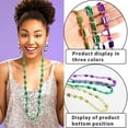 thumbnail image 3 of WE-POLUJ Stylish Mardi Gras Beads Necklaces Great for Carnival and Party Supplies, 3 of 14