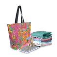 thumbnail image 2 of FORMRS Womens Canvas Tote Bag with Zipper Inner Pocket Shoulder Handbag, Art City, 2 of 7