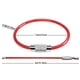 thumbnail image 2 of Llaveros de alambre de acero cuerda de cable flexible 5 colores llaveros colgantes para colgar etiqueta de identificación de equipaje 20 piezas seitruly AP1308-00B, 2 of 7