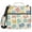 Cartoon Letters, variant on 3 Ring Zipper Binder with Shoulder Strap Waterproof Trapper Keeper 1.5 Inch D-Ring 500 Sheets Capacity Soft Color Leopard Print