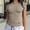 Khaki, variant on Pincandy Womens Basic T Shirts Summer Tops 2025 Short Sleeve Crop Tops Slim Fit Gym Workout Y2k Clothes,Sky Blue,XS