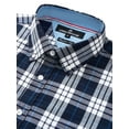 thumbnail image 4 of sogami Men's Plaid Button Down Shirts Long Sleeve Business Casual Shirts, 4 of 9