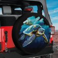 thumbnail image 3 of Lotusprinthandmade Sea Turtle Ocean Turtle Spare Tire Cover Without Backup Camera Hole 6 Sizes, 3 of 8