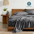 thumbnail image 3 of Bare Home Premium 1800 Collection 3-Piece Bed Sheet Set, Twin, Heathered Gray, 3 of 9