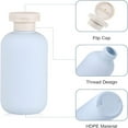 thumbnail image 3 of ACDANC 6.8 oz Plastic Travel Shampoo Bottles, Refillable Flip Cap Squeeze Bottles for Toiletries, Large Leakage-proof Travel Shampoo and Conditioner Container (Blue and Green), 3 of 4