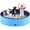 Blue, variant on Portable Dog Pool, Foldable Pet Swimming Tub, Anti-Slip Pet Bathtub, Hard Plastic Bath Pool for Pets Dogs and Cats, 64 x 12 Inches