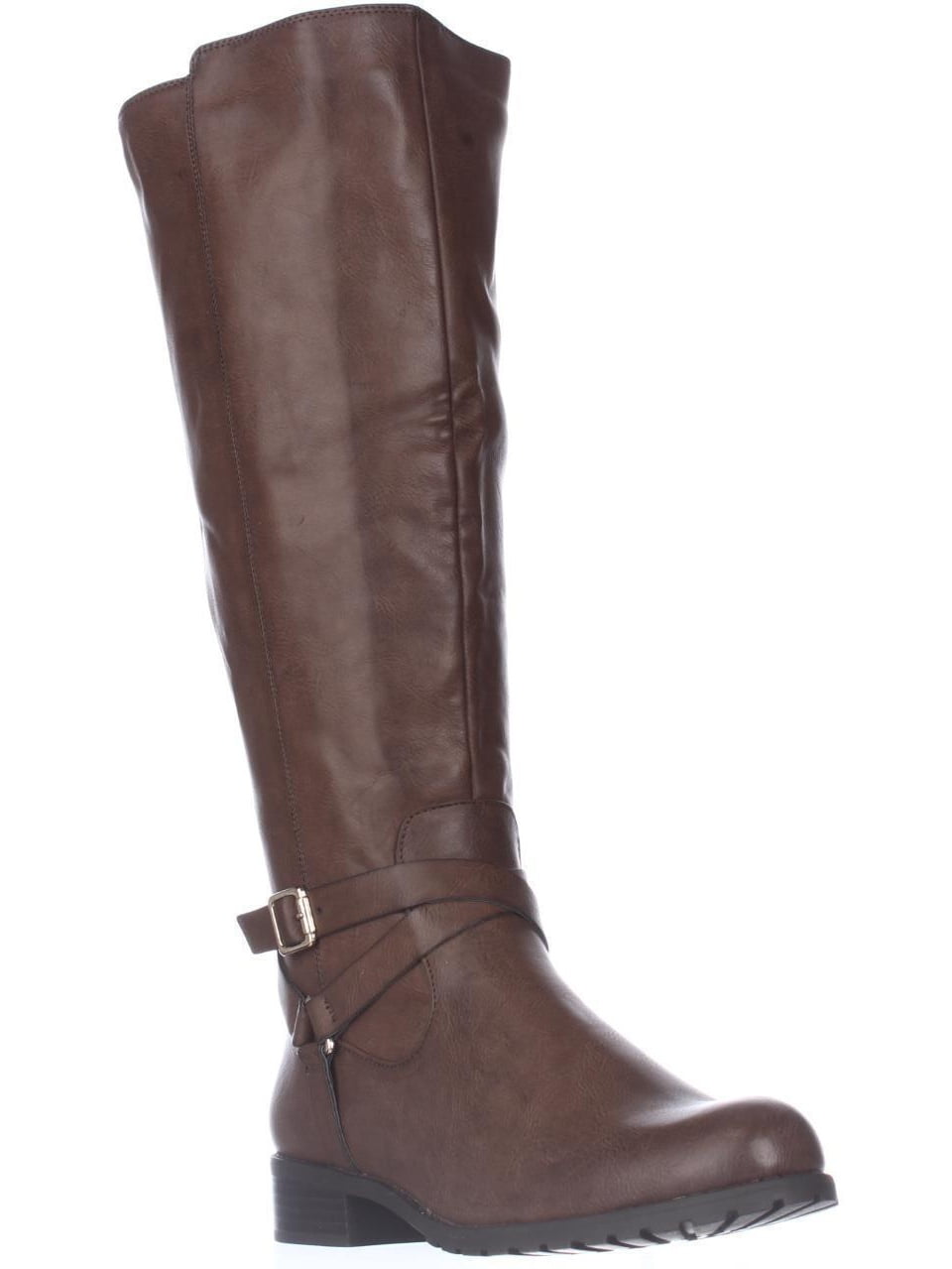 womens brown wide calf riding boots