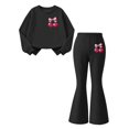 thumbnail image 3 of MEZZALL Kids Girls Long Sleeve Sweatshirt Tops Hoodie Trousers Pant Sets Sweatsuit 2 Piece Outfit Sets Fall Casual Tracksuit Relaxed Fit Clothes Sets, 3 of 8