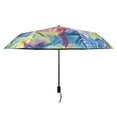 thumbnail image 2 of Compact Sun Umbrella Windproof Travel Umbrellas for Rain Strong Portable UV Protection Colorful Palm Tree, 2 of 8