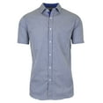 thumbnail image 1 of Mens Short Sleeve Casual Dress Shirts Slim Fit Button Down, 1 of 3