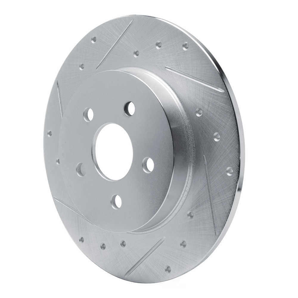 Dynamic Friction Company 631-40006L DFC Brake Rotor - Drilled And Slotted - Silver