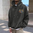 thumbnail image 1 of MHFRRA Sudaderas con Capucha para Hombre para Uso Informal, Cómodas y Holgadas, con Estampado Gráfico, Ideales para Actividades de Otoño E Invierno Gris, 1 of 4