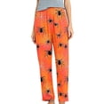 thumbnail image 2 of YABCSAZ Womens Halloween Pajamas Pants Halloween Style Pattern Pjs Cute Soft Long Bottoms Pumpkin Comfy Stretch Lounge Pants Women Sleepwear, 2 of 5